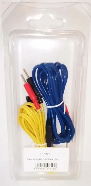 11151 Elektróda kábel szett (sárga és kék) I-TECH MIO CARE elektroterápiás készülékekhez (2 db / csomag)