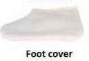 1 pár pamut "lábtyű" - zokni / lábvédő paraffin terápiás kezelésekhez