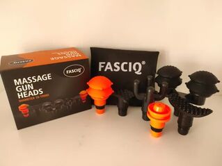 FASCIQ Mini Massage Gun  - 6 db-os, cserélhető masszázsfej készlet